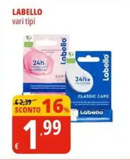 Tigros Labello vari tipi offerta