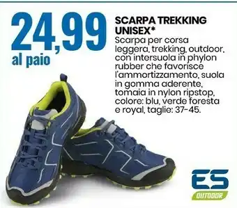 Es outdoor scarpa trekking unisex