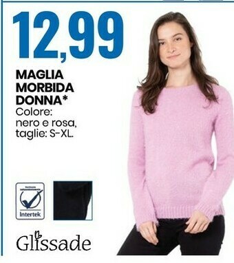 Eurospin Glissade maglia morbida donna offerta
