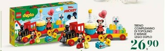 Lego duplo treno compleanno di topolino e minnie