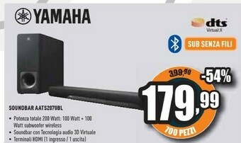 Unieuro Soundbar aats2070bl offerta