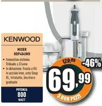Unieuro Mixer hdp404wh offerta