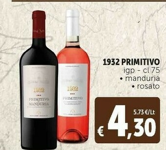 Deco Supermercati 1932 primitivo igp offerta