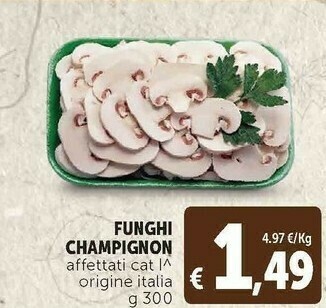 Deco Supermercati Funghi champignon offerta