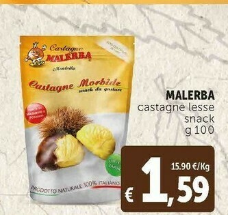 Deco Supermercati Malerba castagne lesse snack offerta