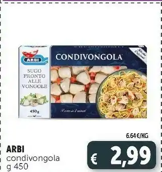 Deco Supermercati Condivongola sugo pronto alle vongole 450 g(ml) offerta