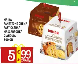 Gecop Maina panettone crema pasticcera/ mascarpone/ gianduia offerta