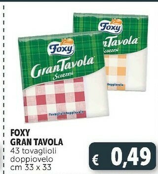 Deco Supermercati Gran tavola 43 tovaglioli offerta