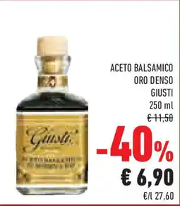 Conad Superstore Aceto balsamico oro denso GIUSTI offerta