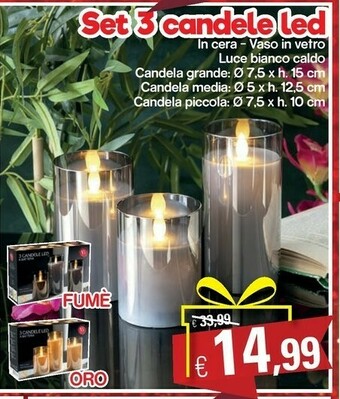 Satur Candele offerta