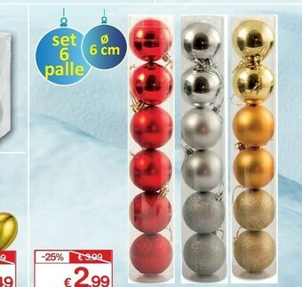 Satur Palle di natale offerta