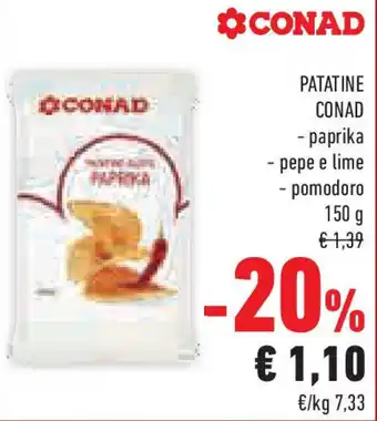 Conad Superstore Patatine CONAD offerta