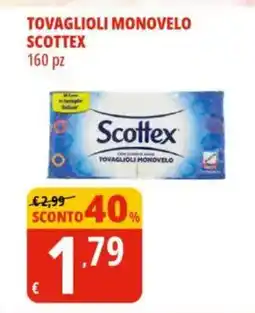 Tigros Tovaglioli monovelo scottex offerta