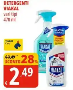 Tigros Detergenti viakal vari tipi offerta