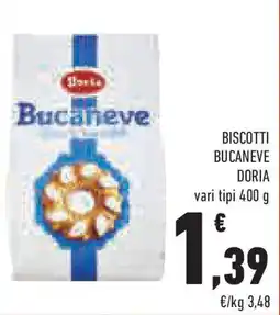 Conad Superstore Biscotti bucaneve DORIA offerta