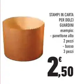 Conad Superstore Stampi in carta per dolci GUARDINI offerta