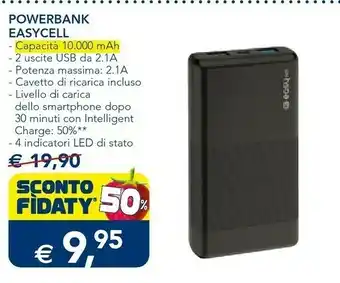 Esselunga Easycell powerbank offerta