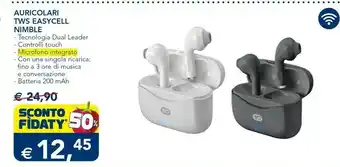 Esselunga Nimble auricolari tws easycell offerta