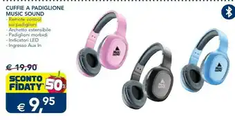 Esselunga Cuffie a padiglione music sound offerta