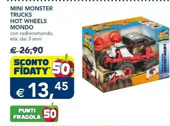 Esselunga Mondo hot wheels monster trucks bone shaker offerta