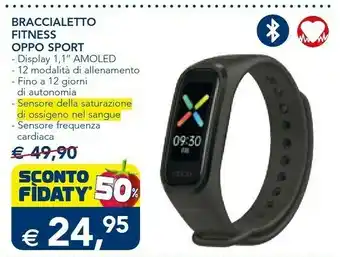 Esselunga Band sport tracker smartwatch con display amoled a colori 1.1'' 5atm carica magnetica, impermeabile 50m, pedometro fitness ci offerta