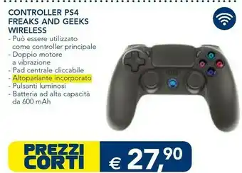 Controller ps4 freaks and geeks wireless