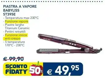 Esselunga Piastra a vapore st395e offerta