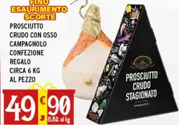 Gecop Prosciutto crudo con osso campagnolo confezione regalo offerta