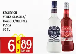 Gecop Keglevich vodka classica/ fragola/melone/ pesca offerta