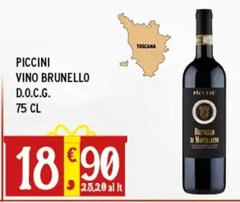 Gecop Piccini vino brunello d.o.c.g. offerta