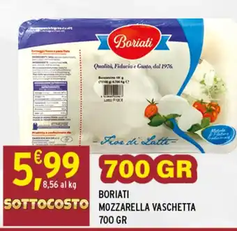 Gecop Boriati sottocosto mozzarella vaschetta offerta