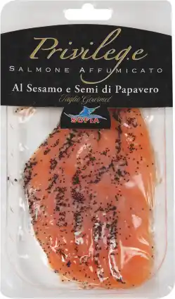 MD Discount SALMONE AFFUMICATO CON SESAMO E SEMI DI PAPAV offerta