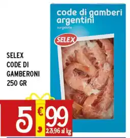 Gecop Selex code di gamberoni offerta