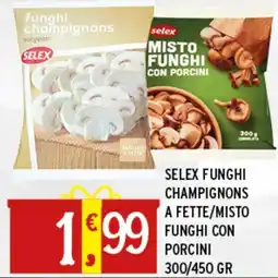 Gecop Selex funghi champignons a fette/misto funghi con porcini offerta