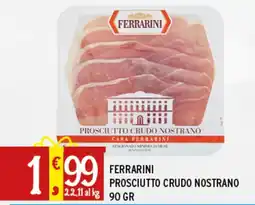 Gecop Ferrarini prosciutto crudo nostrano offerta