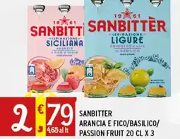 Gecop Sanbitter arancia e fico/basilico/ passion fruit offerta