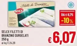 A&O Selex filetti di branzino surgelati offerta