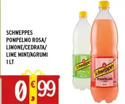 Gecop Schweppes pompelmo rosa/ limone/cedrata/ lime mint/agrumi offerta