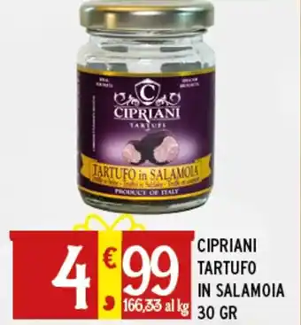 Gecop Cipriani tartufo in salamoia offerta