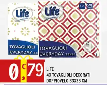 Gecop Life 40 tovaglioli decorati doppiovelo offerta