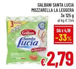 A&O Galbani santa lucia mozzarella la leggera offerta