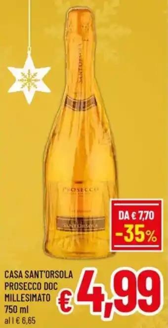 A&O Casa sant'orsola prosecco doc millesimato offerta