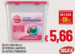 A&O Selex casa bella detersivo lavatrice 18 capsule monodose offerta