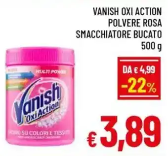 A&O Vanish oxi action polvere rosa smacchiatore bucato offerta