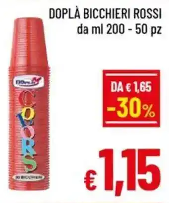 A&O Doplà bicchieri rossi offerta