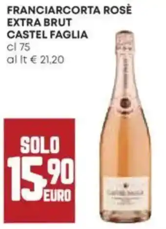 Panorama Franciarcorta rosè extra brut castel faglia offerta