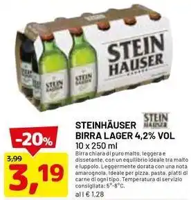 DPiù Steinhäuser birra lager offerta