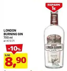 DPiù London burning gin offerta