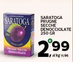 Extra Supermercati Saratoga prugne secche denocciolate offerta