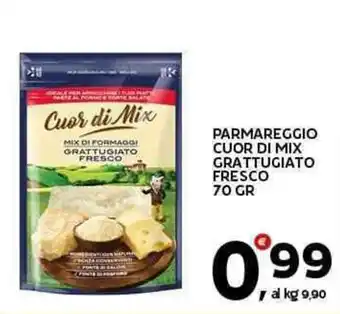 Extra Supermercati Parmareggio cuor di mix grattugiato fresco offerta